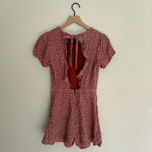 Abercrombie & Fitch Floral Open Back Romper